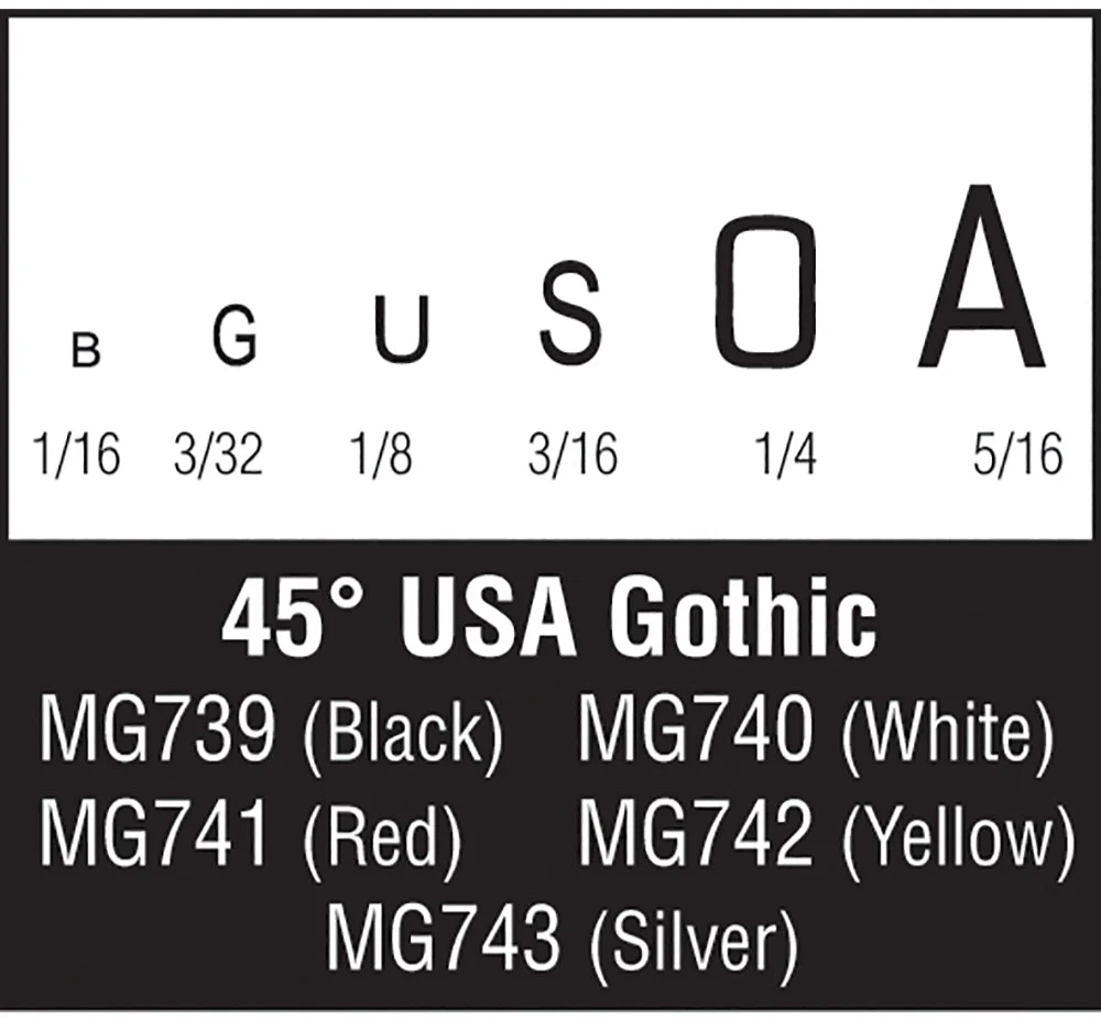 WMG740 45° USA Gothic White - Image 2