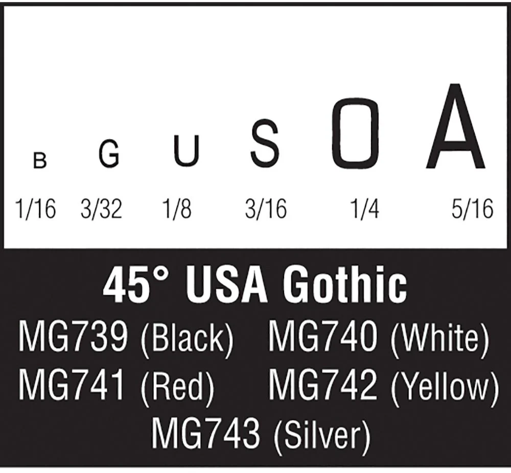 WMG743 45° USA Gothic Silver - Image 2