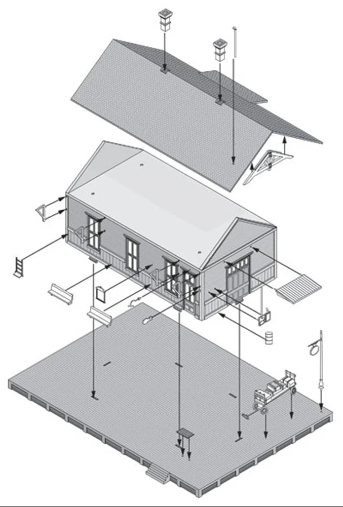 WPF5207 N Woodland Station Model Kit - Image 6