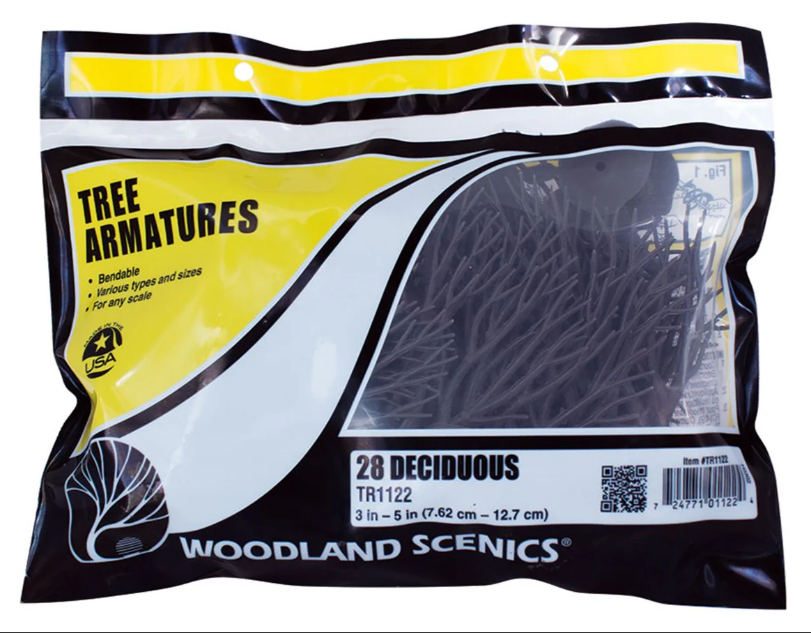 WTR1122 TR1122 28 Deciduous Tree Armatures 3"-5" (7.6cm - 12.7cm) - Image 3
