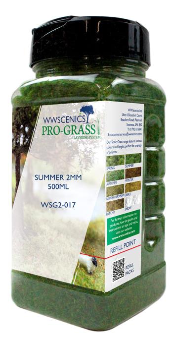 WSG2-017 WWS 2mm Summer Static Grass - 500ml Canister