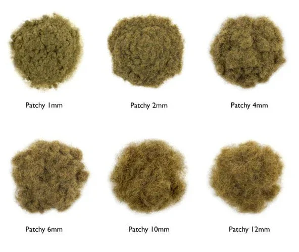 WSG2-045 WWS 2mm Patchy Static Grass - 1000ml Canister - Image 3