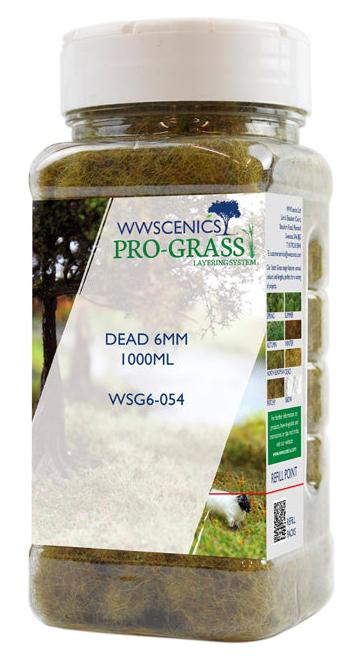 WSG6-054 WWS 6mm Dead Static Grass - 1000ml Canister