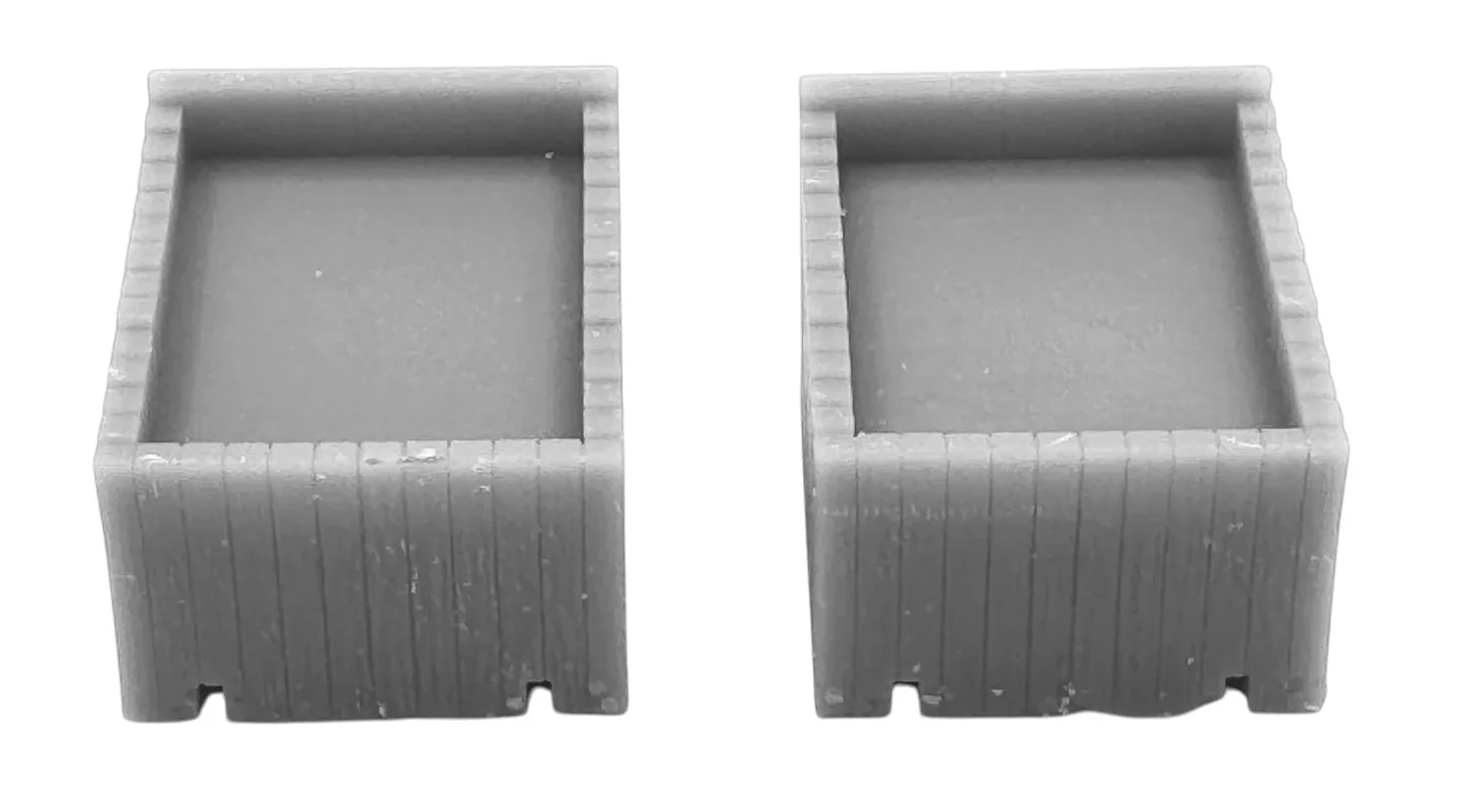 WSPR-006 OO/HO Gauge Sleeper Buffer Stops (x2) – Resin, Unpainted Model Kit - Image 3